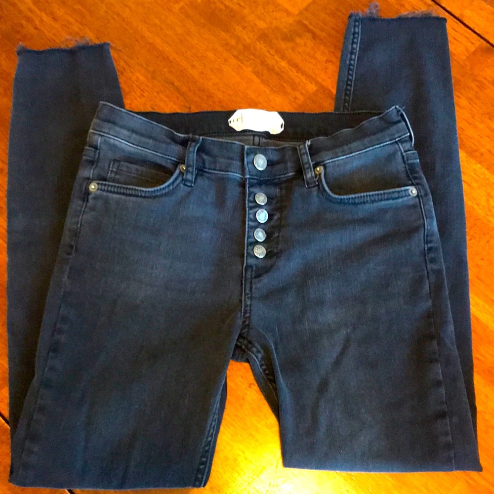 Free People High Waist Skinny Jeans Sz 26